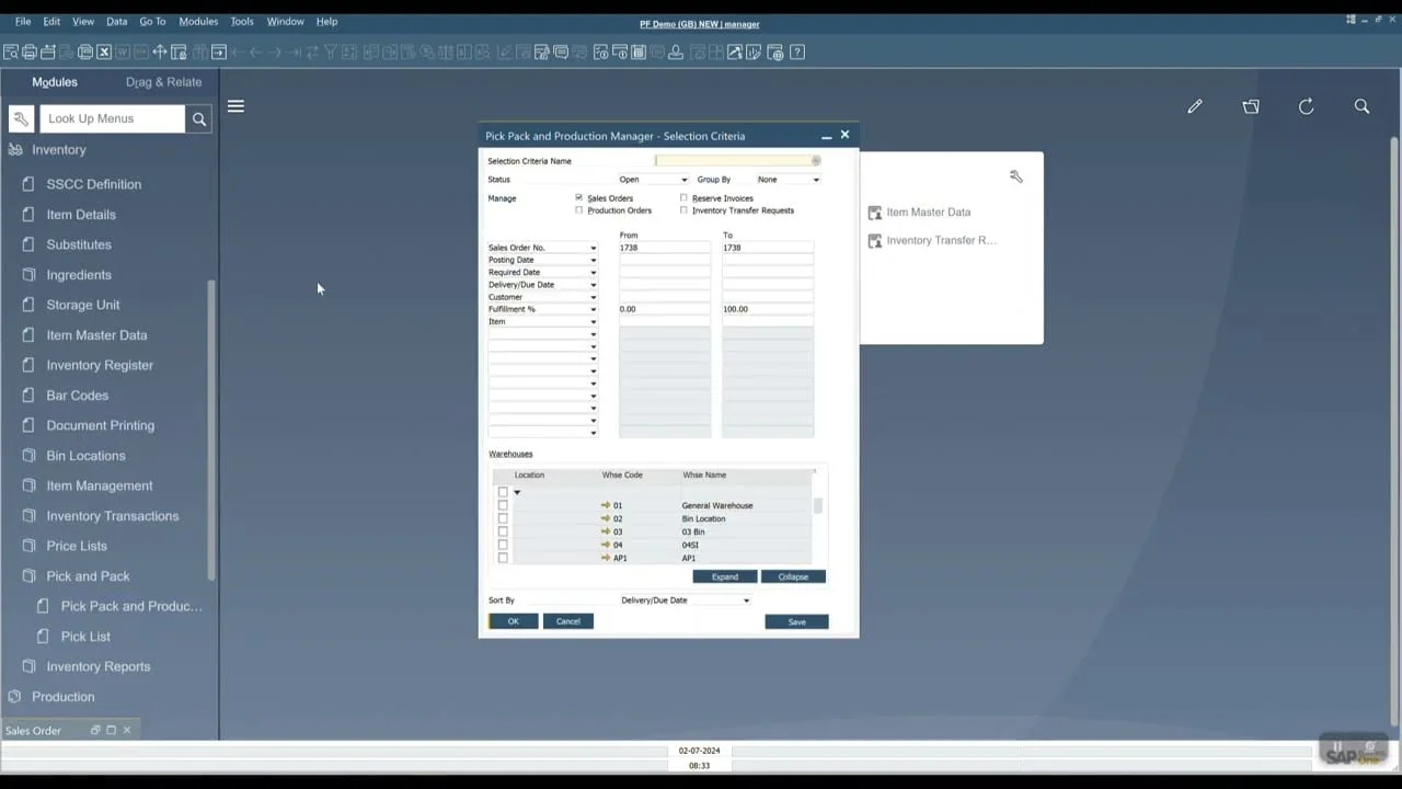 Video: CompuTec WMS Pick and Pack Demonstration