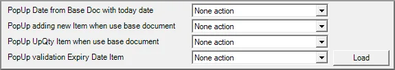 CompuTec WMS custom configuration pop-up settings for Goods Receipt PO transactions