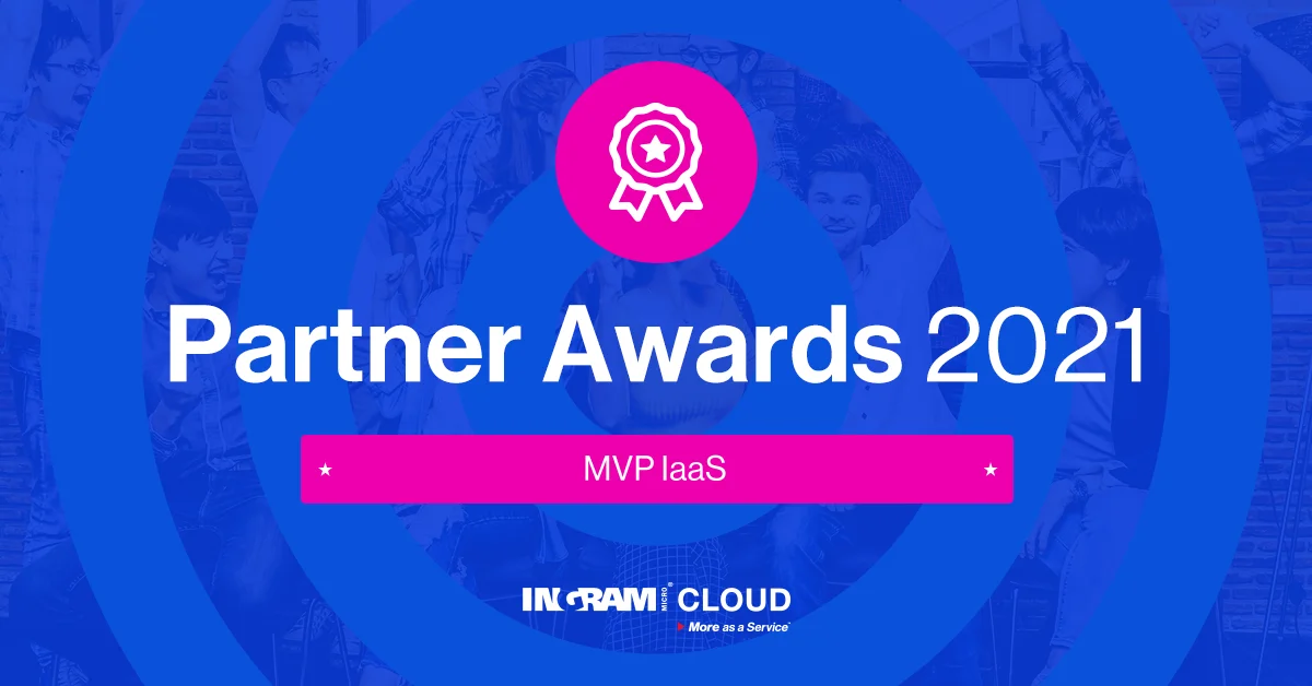 Ingram Micro Cloud Partner Awards 2021 badge for the MVP IaaS category