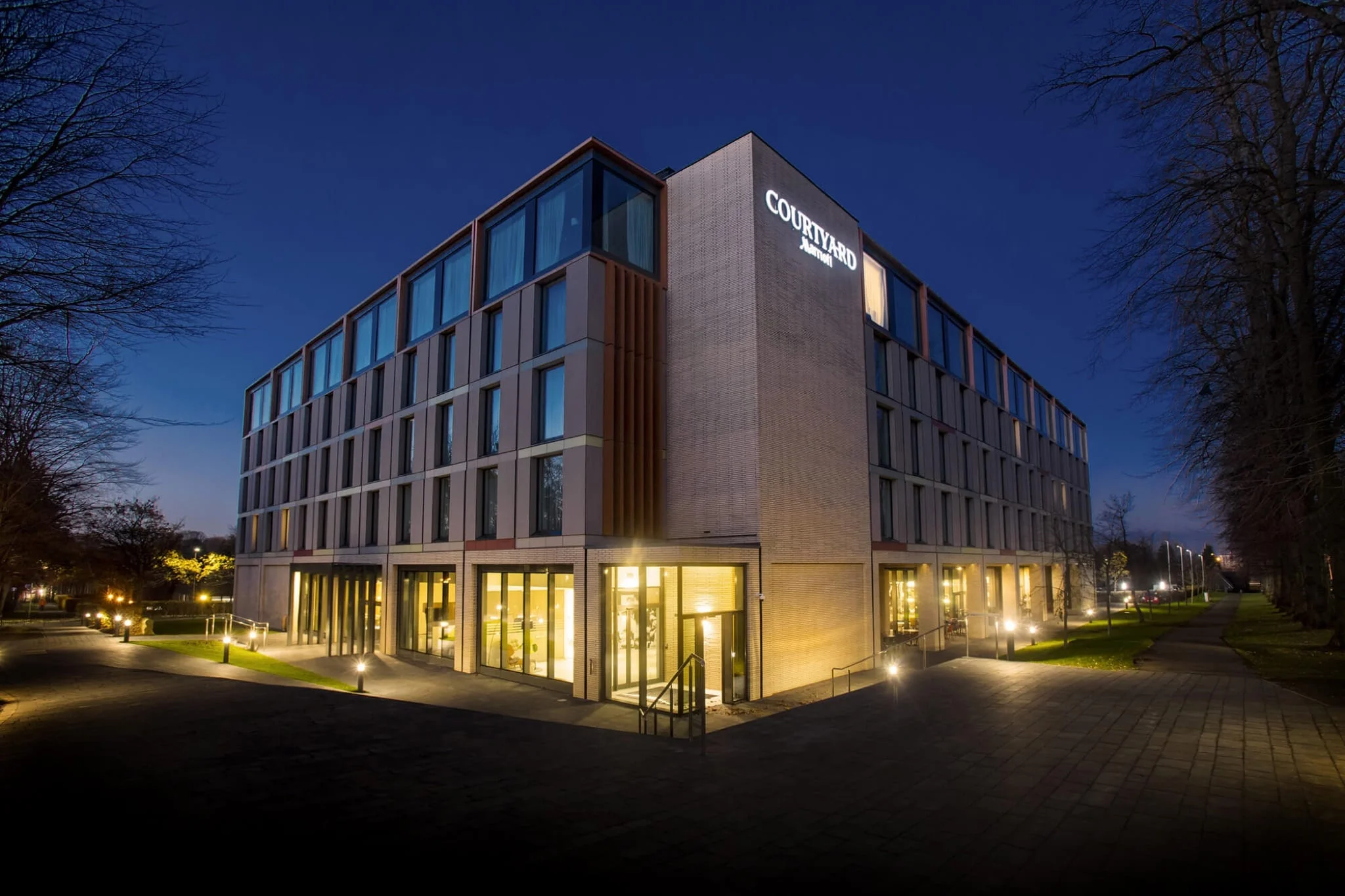 A Courtyard by Marriott hotel built with VBC's modular construction