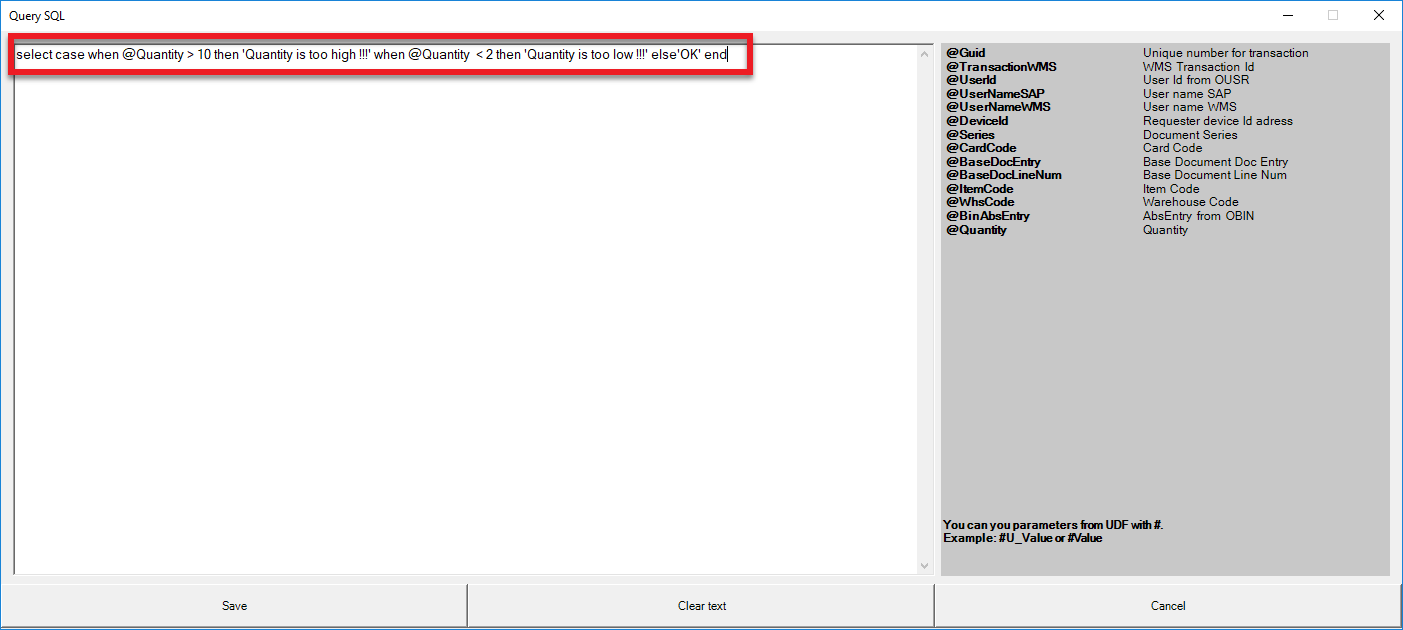 Computec WMS SQL Query